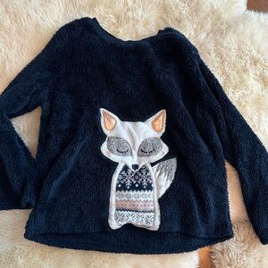 Womens fleece crewneck top